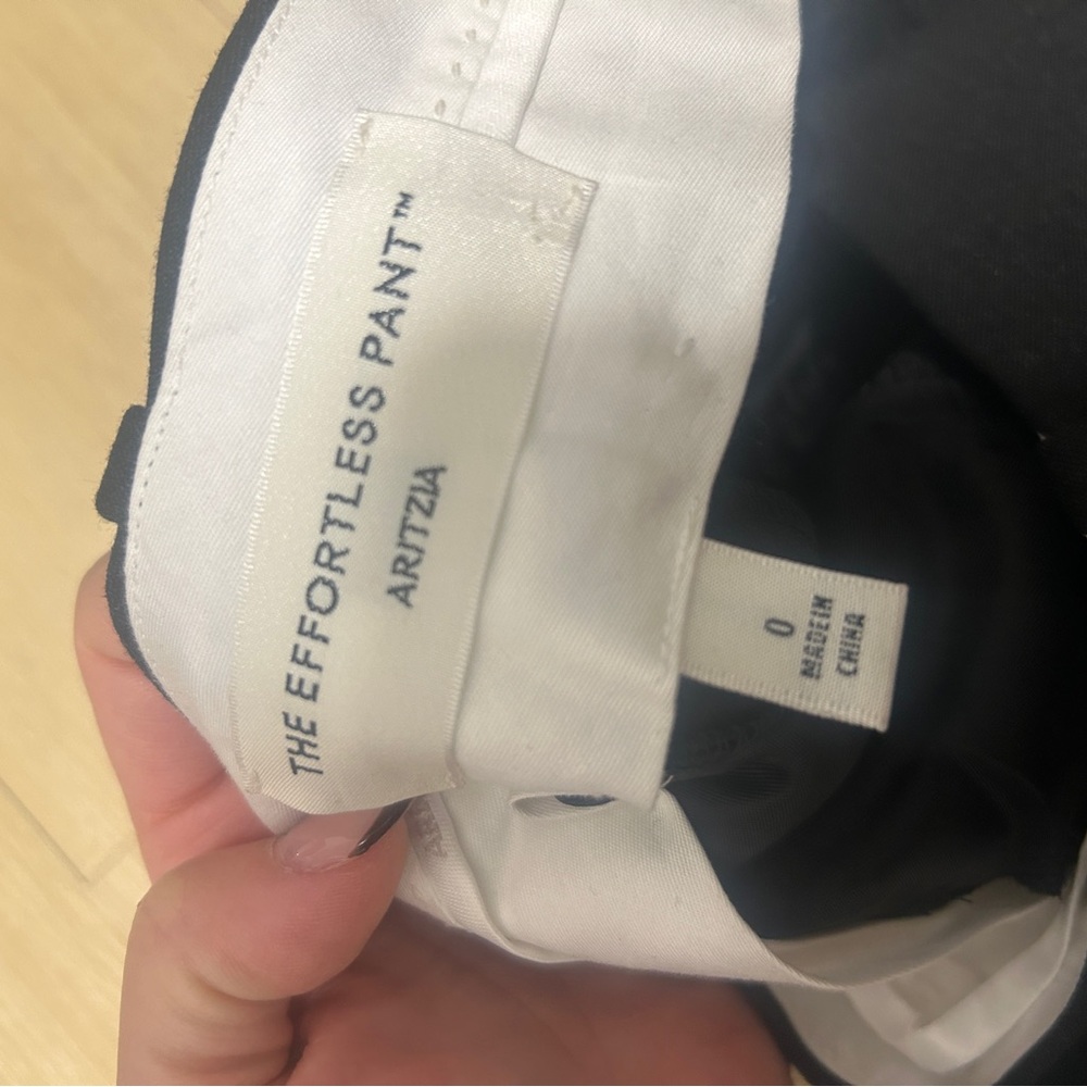 NWT Aritzia Black Effortless Pant Size 0